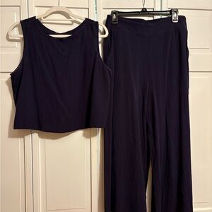 Elegant Black Women's 2 piece jumpsuit